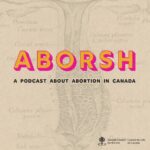 drawing of women's reproductive system with "Aborsh" superimposed