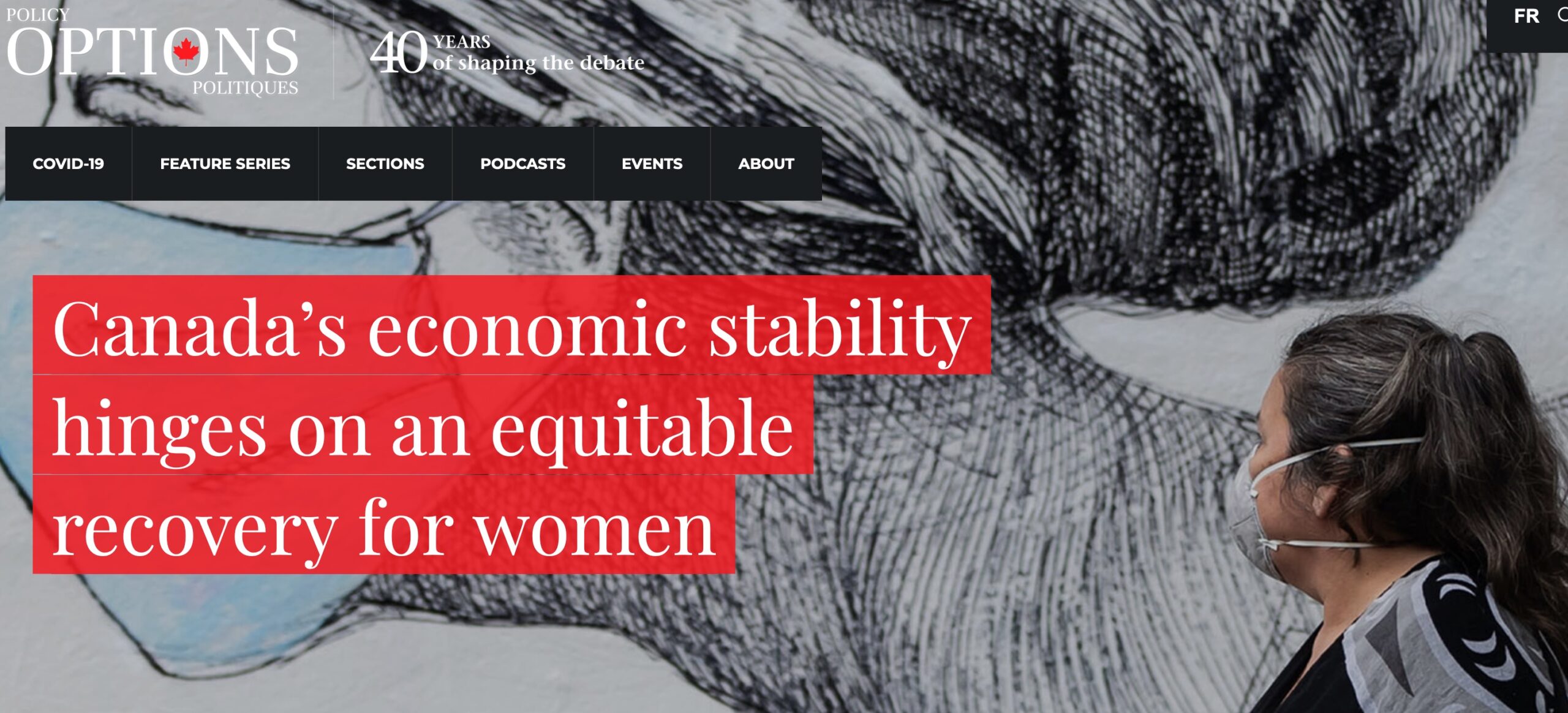 woman of color wearing medical mask